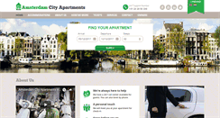 Desktop Screenshot of amsterdamcityapartments.com